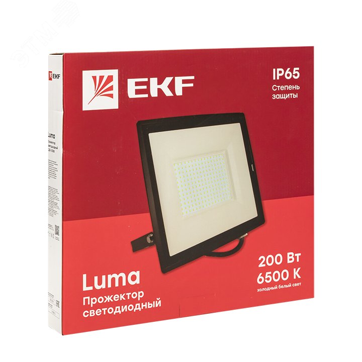 Прожектор светодиодный СДО-3008 200Вт 6500К IP65 Basic FLL-3008-200-6500 EKF - превью 2