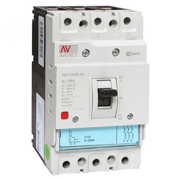Изображение товара Выключатель автоматический AV POWER-1/3 160А 80kA TR AVERES (шт) Изображение товара Выключатель автоматический AV POWER-1/3 160А 80kA TR AVERES (шт)