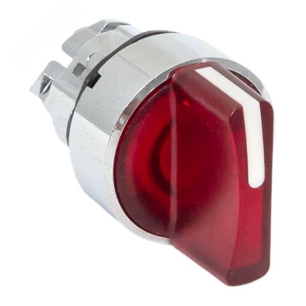 Изображение товара Механизм переключателя ХB4 красный на 2 положения с фиксацией и подсветкой PROxima