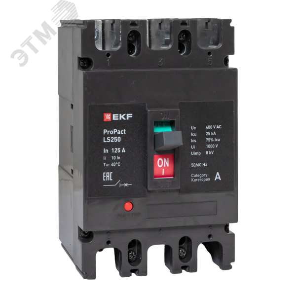 Изображение товара Автоматический выключатель LS250 25кА 3P 125А ProPact EKF