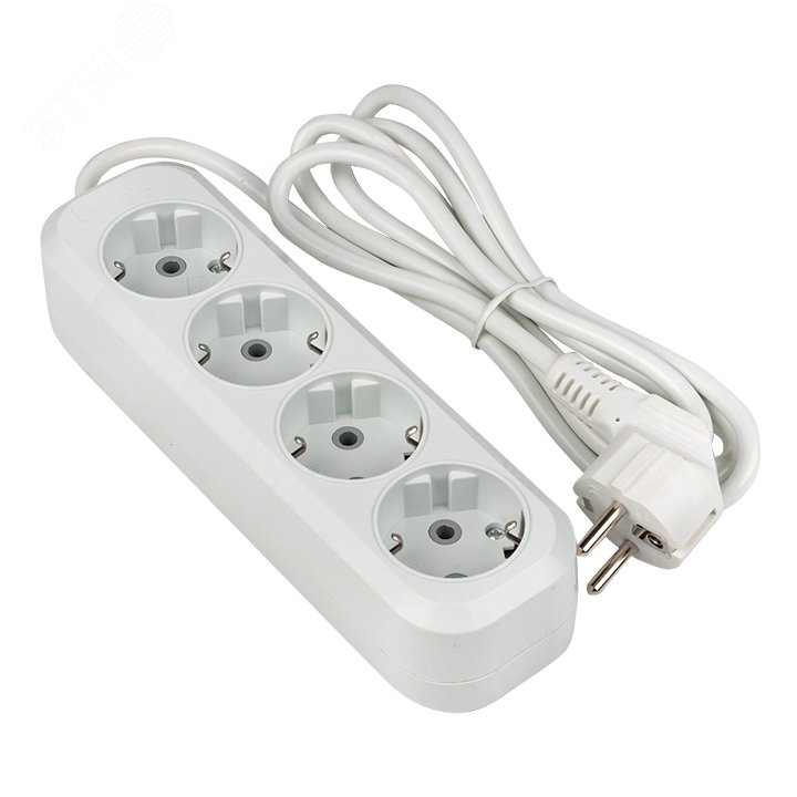 Изображение товара Удлинитель Эксперт 4 гнезда 3 метра IP44 заземление 16А