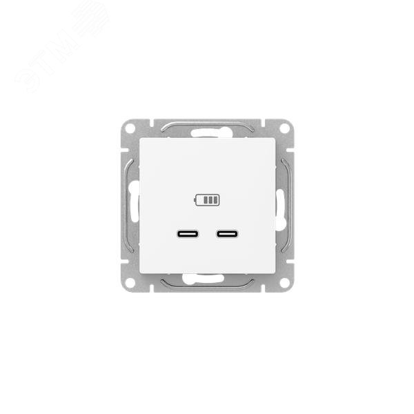 Изображение товара Эпика Механизм розетки USB-C - 2шт белый EKF (шт)