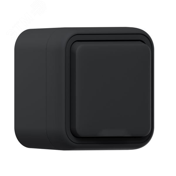 Изображение товара Розетка, одноместная, ОП, винтовые клеммы антрацит, Бронто EKF (шт)