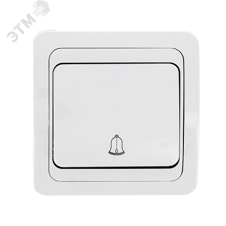 Изображение товара Кнопка звонка Лондон 10А белая EKF для домашнего и офисного использования