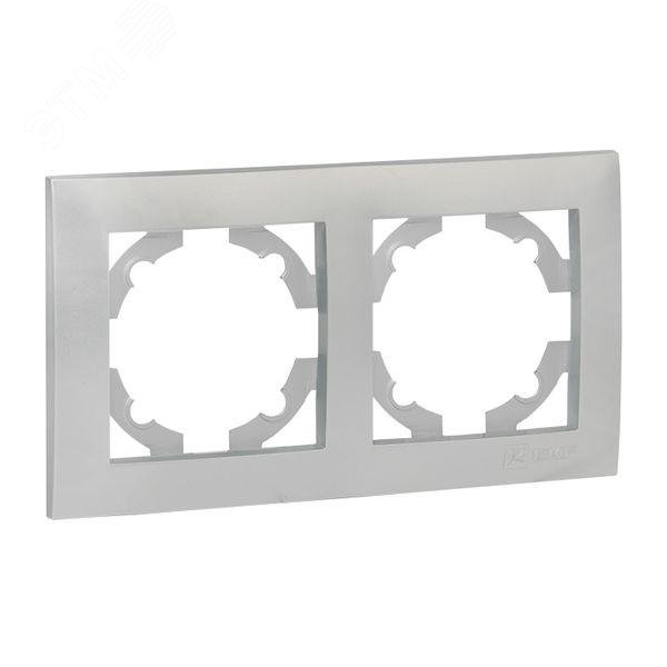 Изображение товара Валенсия Рамка 2-местная сталь (шт)