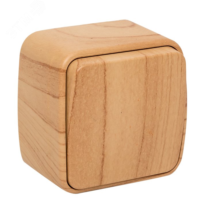 Изображение товара Выключатель одноклавишный EKF Минск 10А светлое дерево IP20