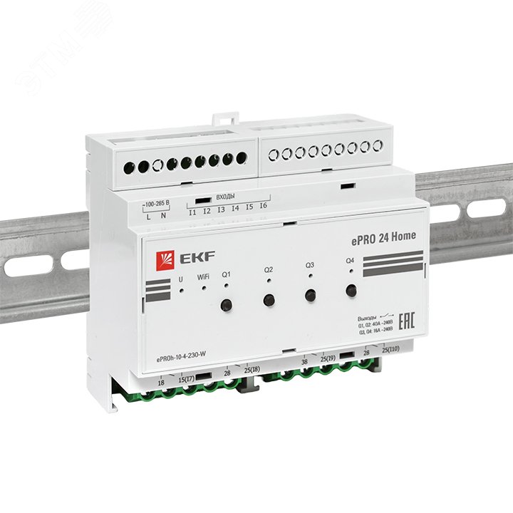 Контроллер ePRO 24 удаленного управления 6вх/4вых 230В WiFi Home ePRO-h-10-4-230-W EKF - превью 7
