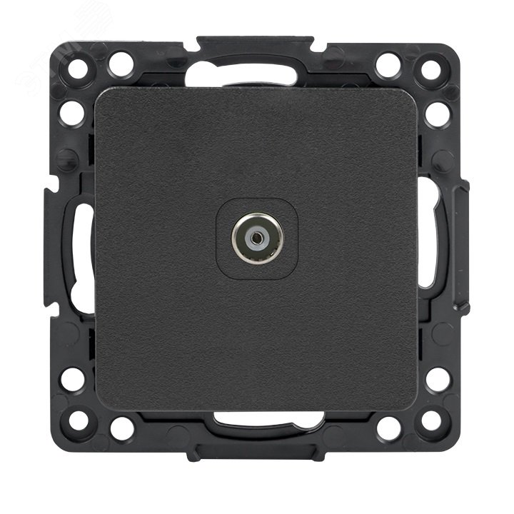 Изображение товара Розетка TV оконечная EKF серии Стокгольм черная IP20 скрытый монтаж