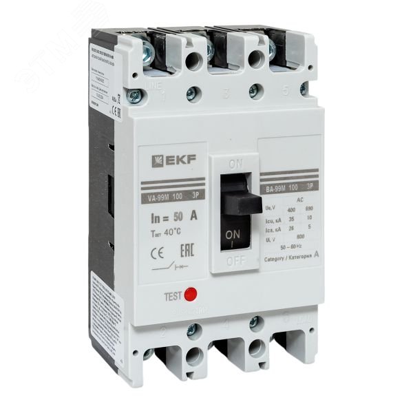 Изображение товара Выключатель автоматический ВА-99М 100/50А 3P 35кА PROxima (шт)