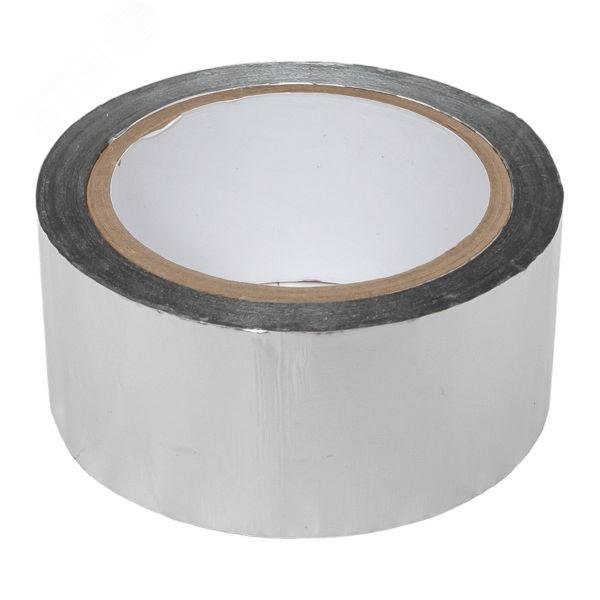 Изображение товара Лента крепежная алюминиевая ЛАМС 50м 50мм самоклеящаяся для нагревательных кабелей