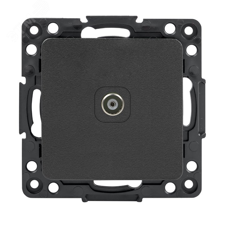 Изображение товара Розетка TV EKF серия Стокгольм черная 1 пост 75 Ом IP20