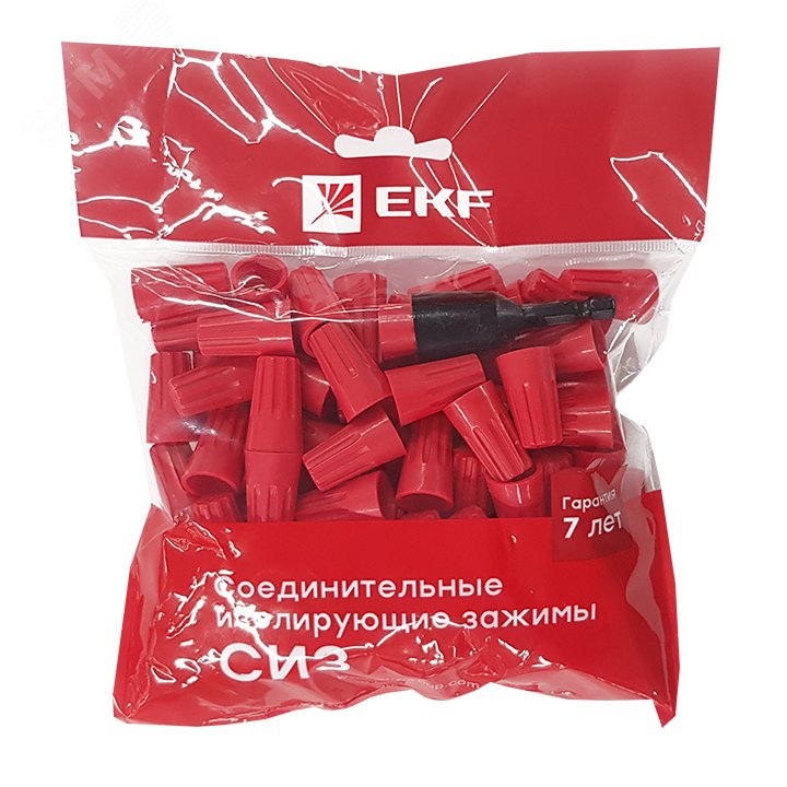 Скрутка СИЗ-5 3-17мм красная (100шт) plc-cc-8 EKF - превью 2
