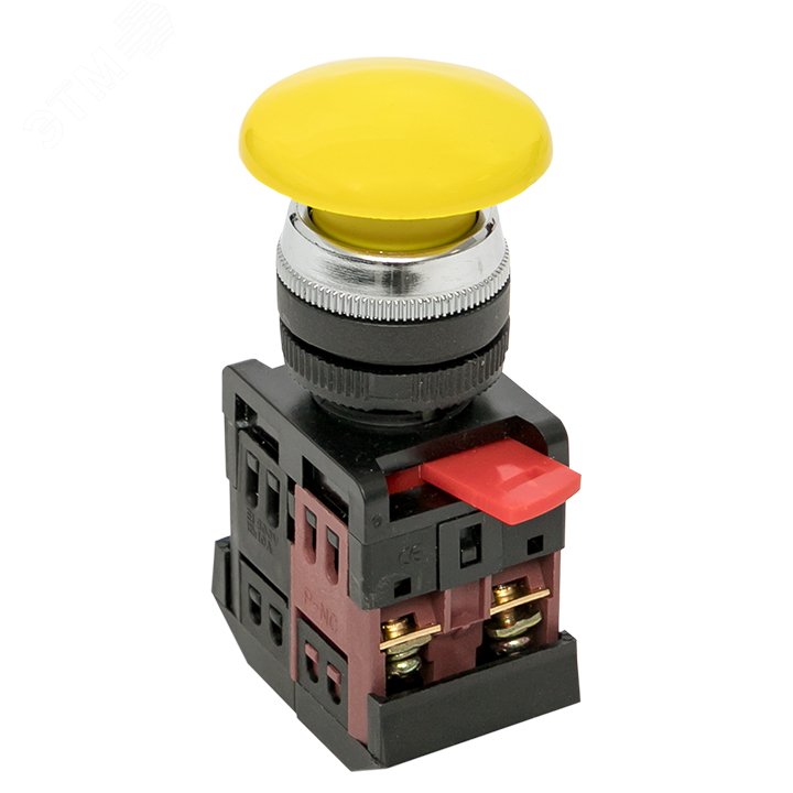 Кнопка AEA-22 Грибок желтая NO+NC артикул pbn-aea-o EKF - купить в ...
