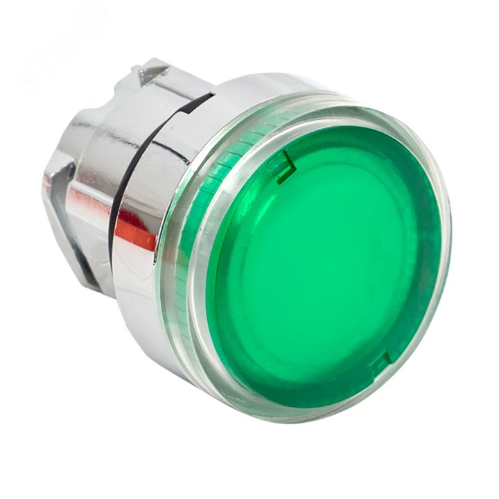Механизм кнопки исполнительный XB4 зеленый плоский возвратный без фиксации с подсветкой PROxima XB4BW-G EKF - превью 2