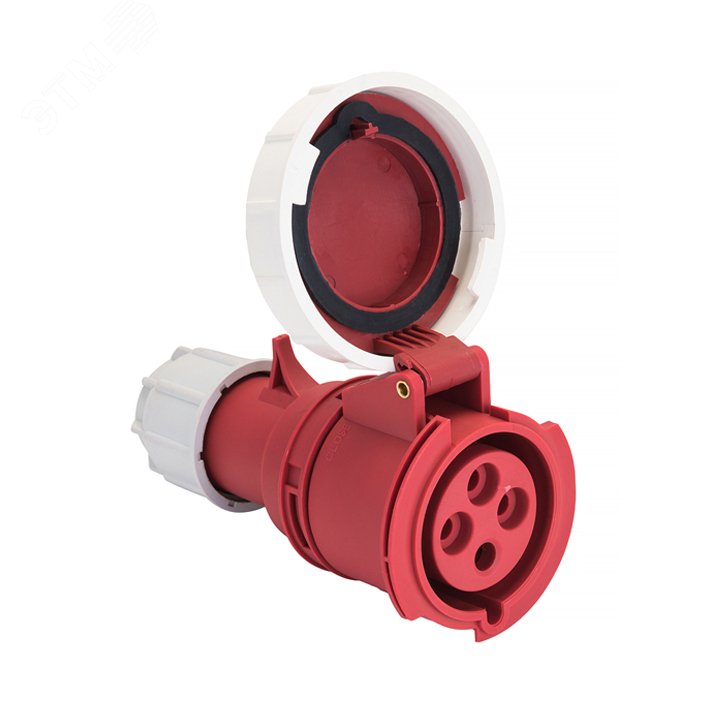 Изображение товара Переносная разъемная розетка EKF PROxima 3Р+РЕ 63А 380В IP67 высокая надежность