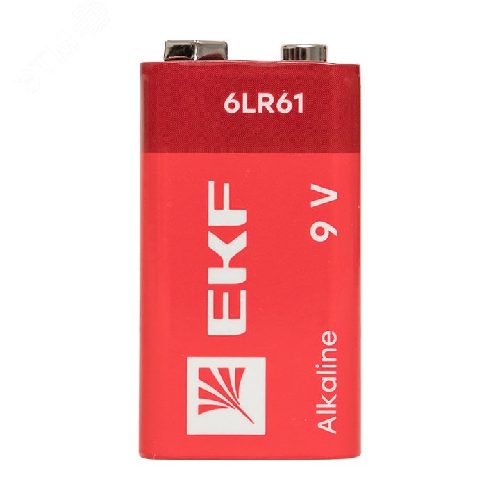 Батарейка алкалиновая типа 9V(6LR61) блистер 1шт. артикул 9V-BL1 EKF ...