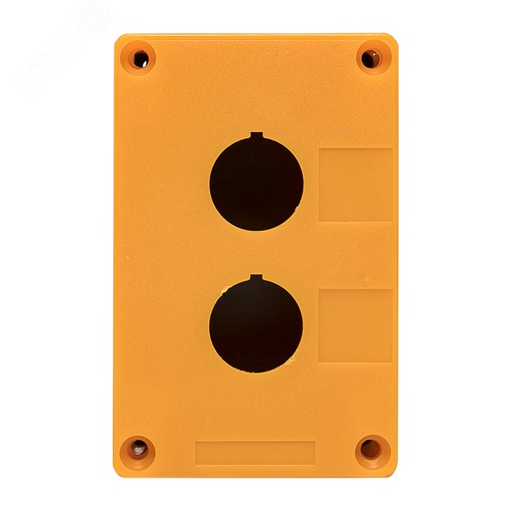 Корпус КП102 пластиковый 2 кнопки желтый cpb-102-o EKF - превью 2
