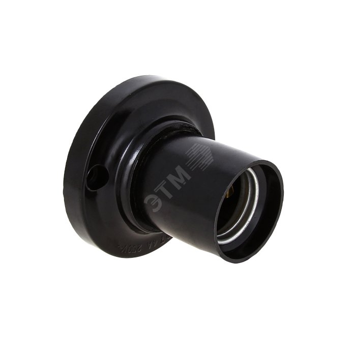 Патрон карболитовый потолочный Е27 черный прямой PROxima (LHC-E27-sc-s ...