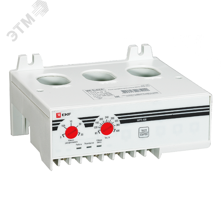 Изображение товара Реле защиты двигателя MPR 400А EKF PROxima для защиты электродвигателей от перегрузки