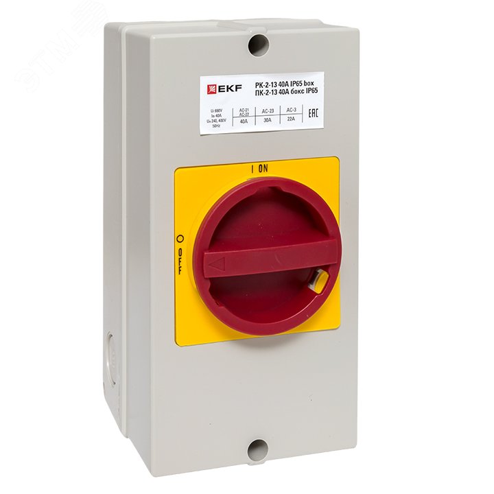 Изображение товара Кулачковый переключатель ПК-2-13 40А 3P IP65 PROxima