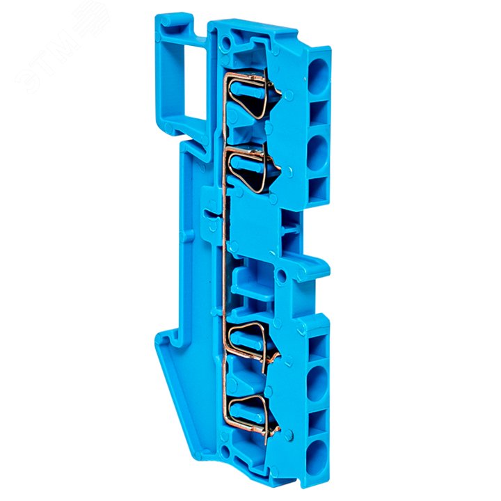 Изображение товара Колодка клеммная пружинная JXB-ST-2.5 31А 4 выводасиняя PROxima (шт)