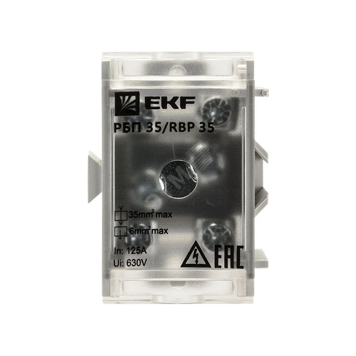 Блок распределительный проходной РБП 35 1х35-4х6кв.мм 125/50 А PROxima ...