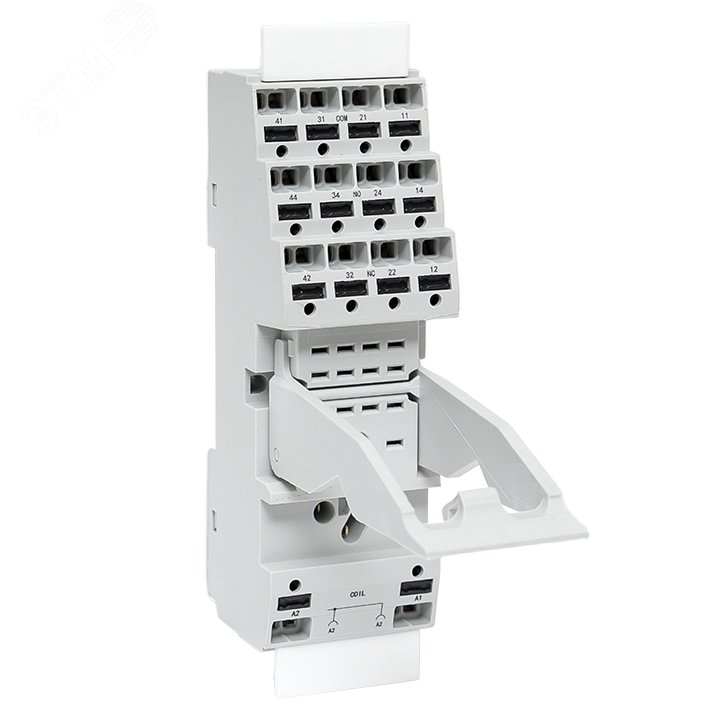 Изображение товара Разъем для реле РМ5 22/4 Push-in Averes надежное крепление для DIN-рейки