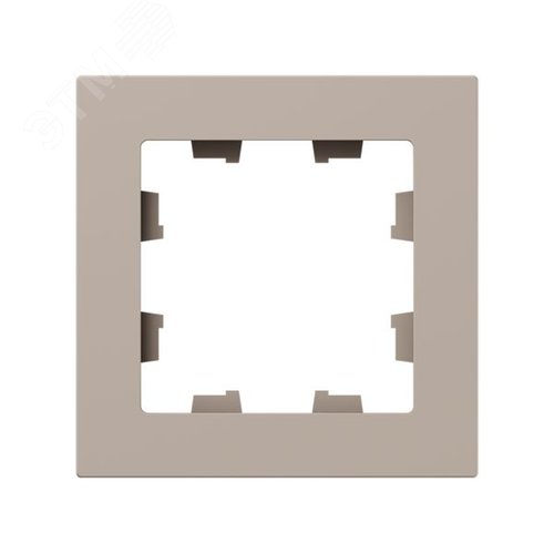 Рамка 1-местная крем.  пластик Эпика EKF - фото 1