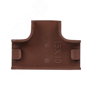 Угол T-образный (15х10) (4 шт) Plast под темное дерево - фото 2