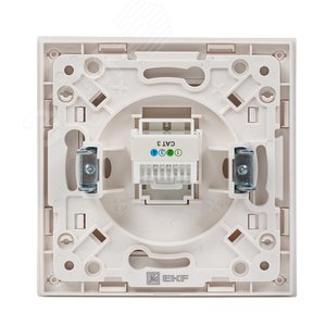 Стокгольм Механизм Розетки Phone 1-местной белый - фото 2