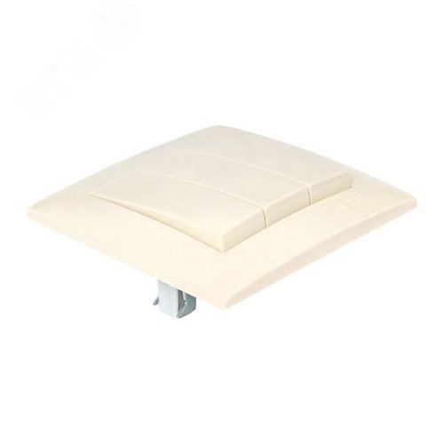 Валенсия выключатель 3-кл. 10А кремовый - фото 6