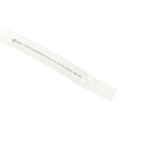 Трубка термоусаживаемая ТУТ нг 16/8 белая рулон PROxima - фото 5