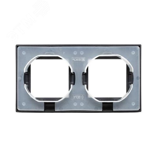 Эпика Рамка 2-местная IP44 черный пластик EKF - фото 4