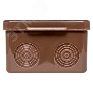 Коробка распаячная КМР-030-035 пылевлагозащищенная без мембранных вводов (88х88х54) тёмное дерево PROxima - фото 3