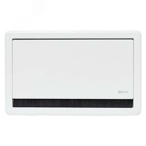 Встраиваемый настольный розеточный блок выдвижной, 8 модулей, белый, C-Line - фото 1