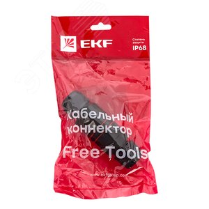 Кабельный коннектор I-образный (СМК 5PIN) IP68 FreeTools EKF PROxima - фото 2