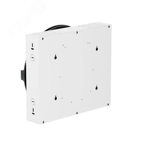 Корпус ArtShell Round встраиваемый силовой круглый 16 модулей чёрное стекло - фото 2