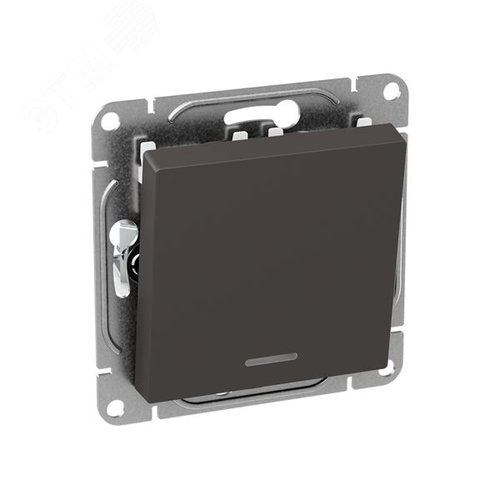 Механизм выключателя. одноклавишный. с подсветкой. мокко Эпика EKF - фото 3