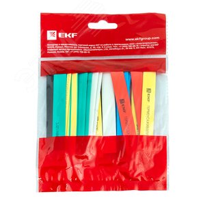 Трубка термоусаживаемая ТУТ нг 12/6 (7 цветов по 3шт) 100мм PROxima - фото 2