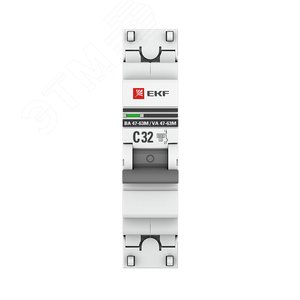 Выключатель автоматический 1P 32А (C) 6кА ВА 47-63M c электромагнитным расцепителем PROxima - фото 3