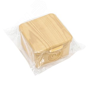 Коробка распаячная КМР-030-037 пылевлагозащищенная без мембранных вводов (73х73х49) светлое дерево PROxima - фото 2