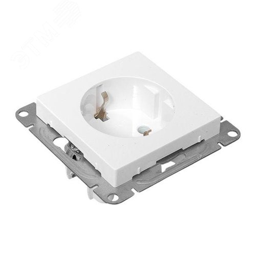 Эпика Механизм розетки 16А с заземлением без шторок белый EKF - фото 8