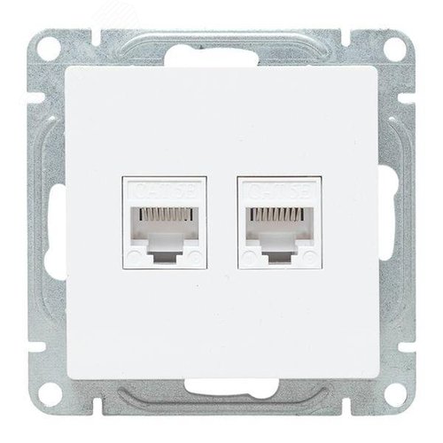 Эпика Механизм розетки RJ45 - 2шт (cat5) белый EKF - фото 2