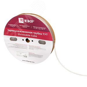 Термоусаживаемая трубка ТУТ 6/3 прозрачная рулон PROxima - фото 3