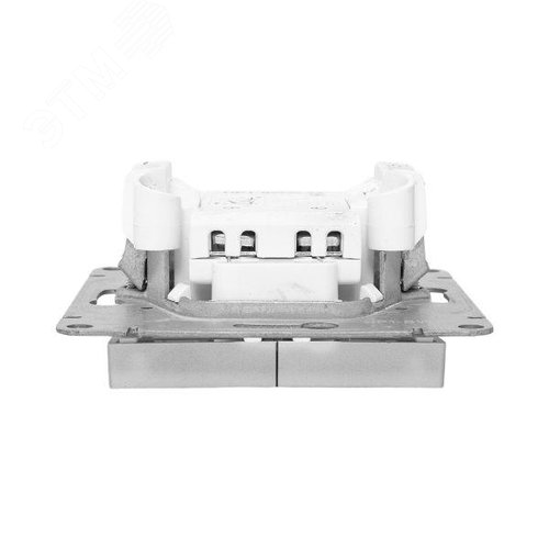 Эпика Механизм выключателя 2кл. с подсветкой алюминий EKF - фото 7