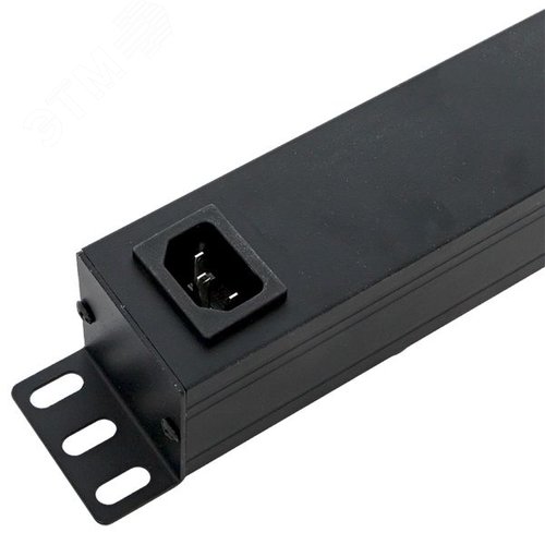 Блок розеток PDU TERACOM PRO 19' 1U 10А/250В 7 роз. Schuko с выключателем без шнура питания вх. разъем C14 корпус алюминий черный - фото 9