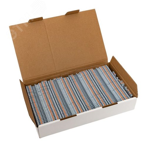 Клемма Push-in 1.5 мм2 3 вывода серая EKF - фото 10