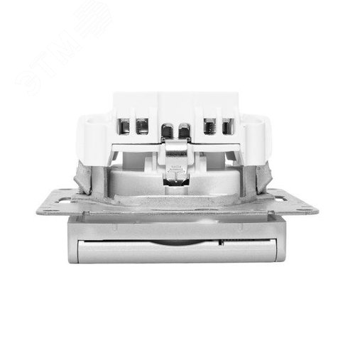 Эпика Механизм розетки 16А IP44 с заземлением со шторками c крышкой алюминий EKF - фото 10