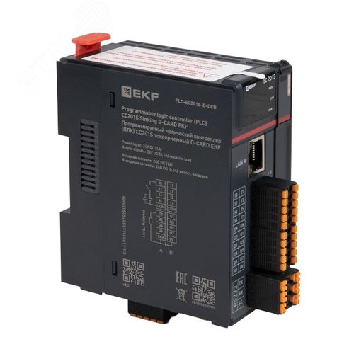 Программируемый логический контроллер (ПЛК) EC201S токоприемный D-CARD - фото 1
