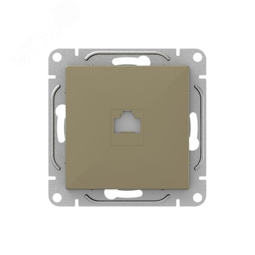 Механизм розетки RJ45 (cat5)  шампань Эпика EKF - фото 1